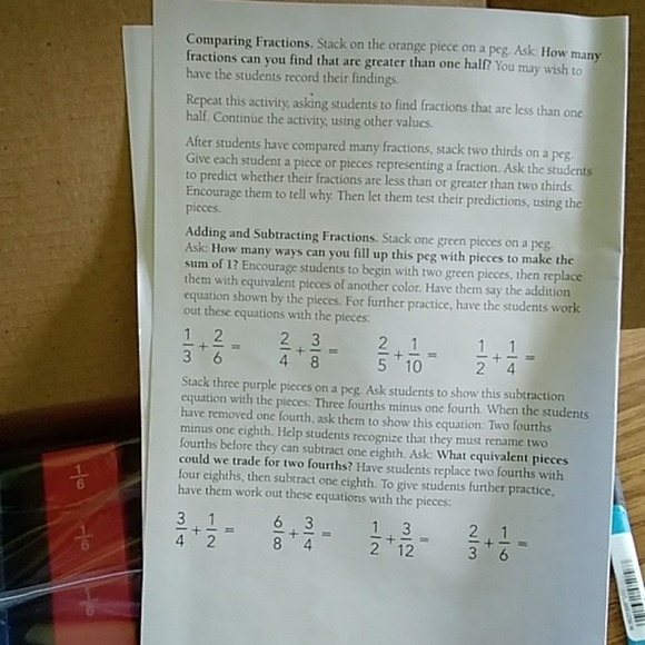 🧮 Fraction Stax NIB EDUCATE YOUR CHILD 💯% - Picture 4 of 16